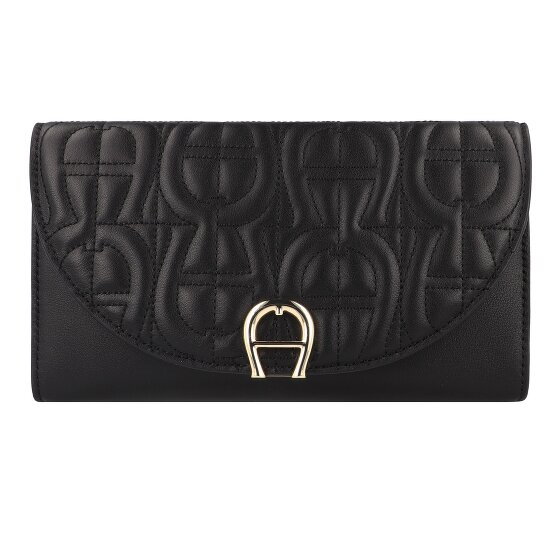 AIGNER Kopertówka Skórzany 19.5 cm black