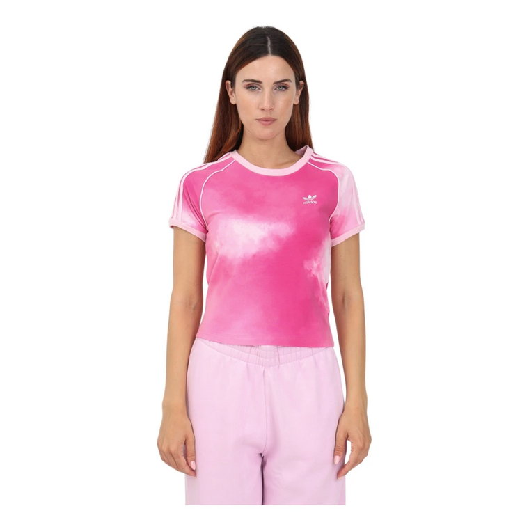 Damska Różowy Zachód Słońca Koszulka Adidas Originals