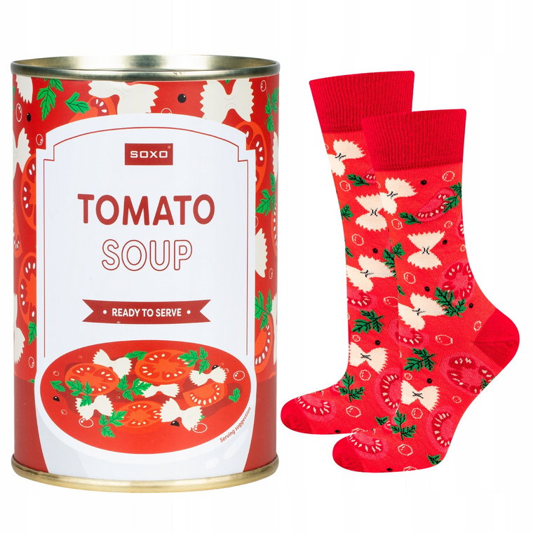 Skarpetki Męskie | Damskie SOXO GOOD STUFF tomato soup w puszce