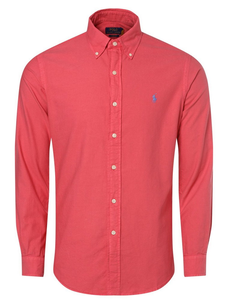 Polo Ralph Lauren - Koszula męska  Custom Fit, pomarańczowy|wyrazisty róż|czerwony