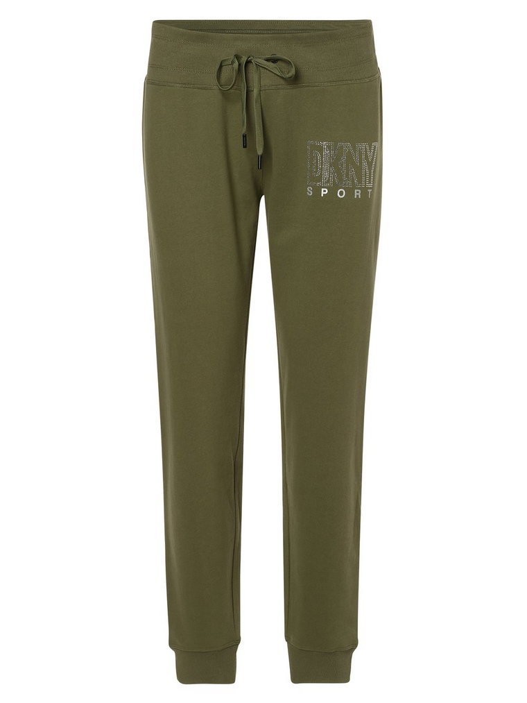 DKNY - Damskie spodnie dresowe, zielony
