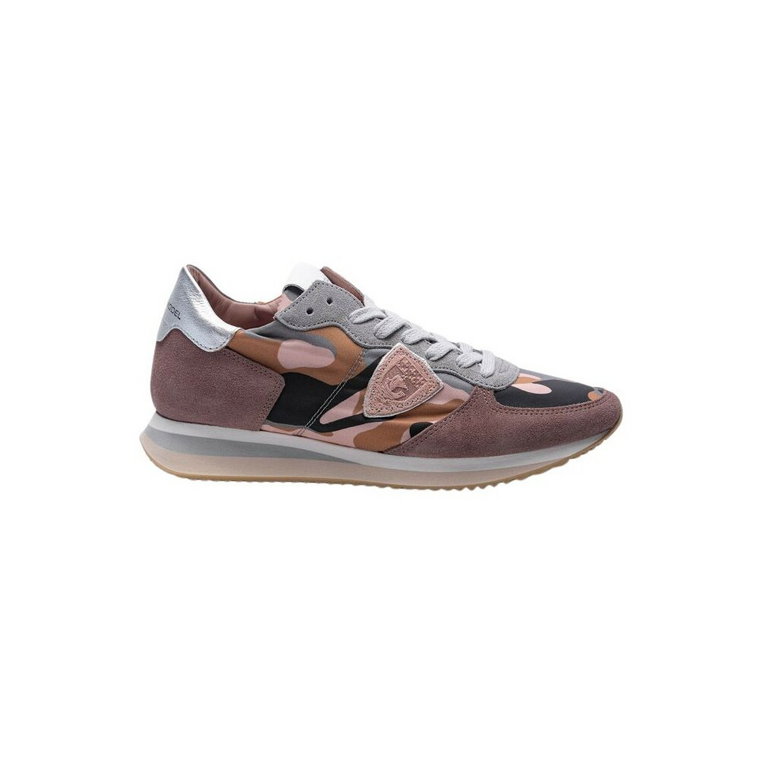 Sneakersy Tropez X dla kobiet - Różowe, Szare i Cognac Philippe Model