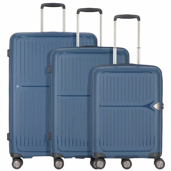 March15 Trading readytogo 4 kółka Zestaw walizek 3-części orion blue