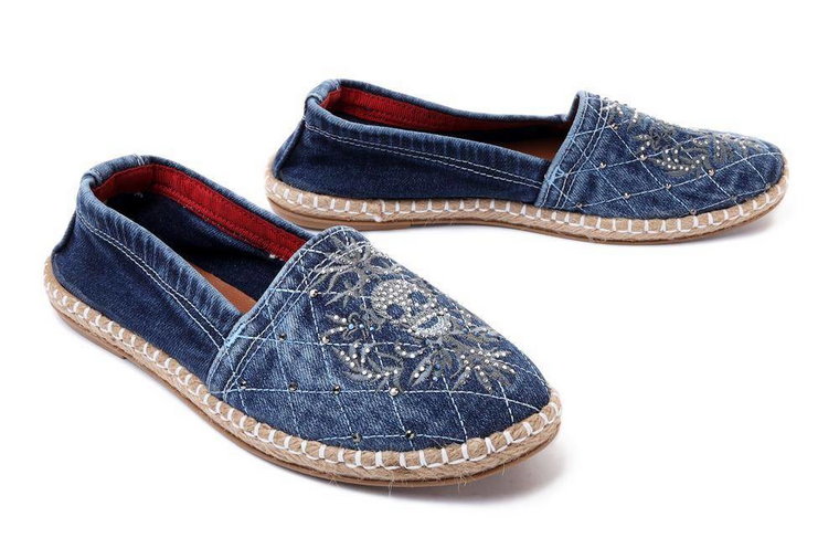 LANQIER 40C294 jeans, espadryle/baleriny damskie