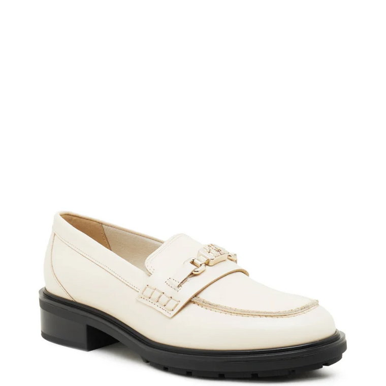 Tommy Hilfiger Skórzane loafersy TH HARDWARE