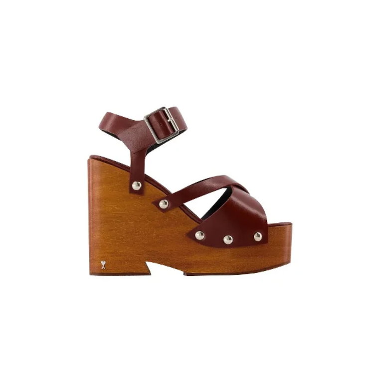 Leather sandals Ami Paris