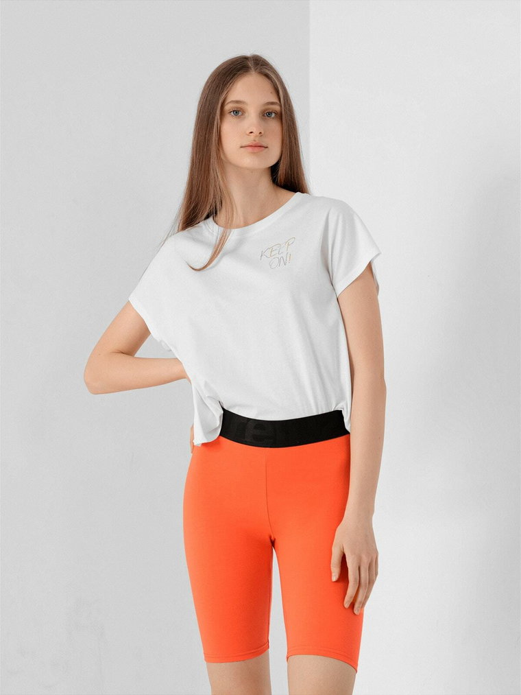 T-shirt oversize crop top damski