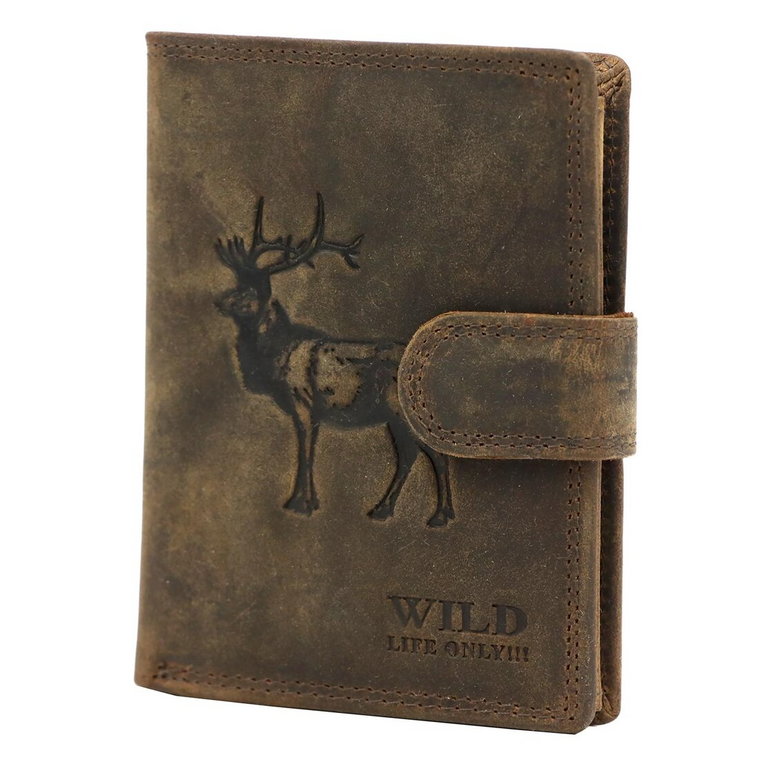 Skórzany męski portfel Wild FF5601B-J