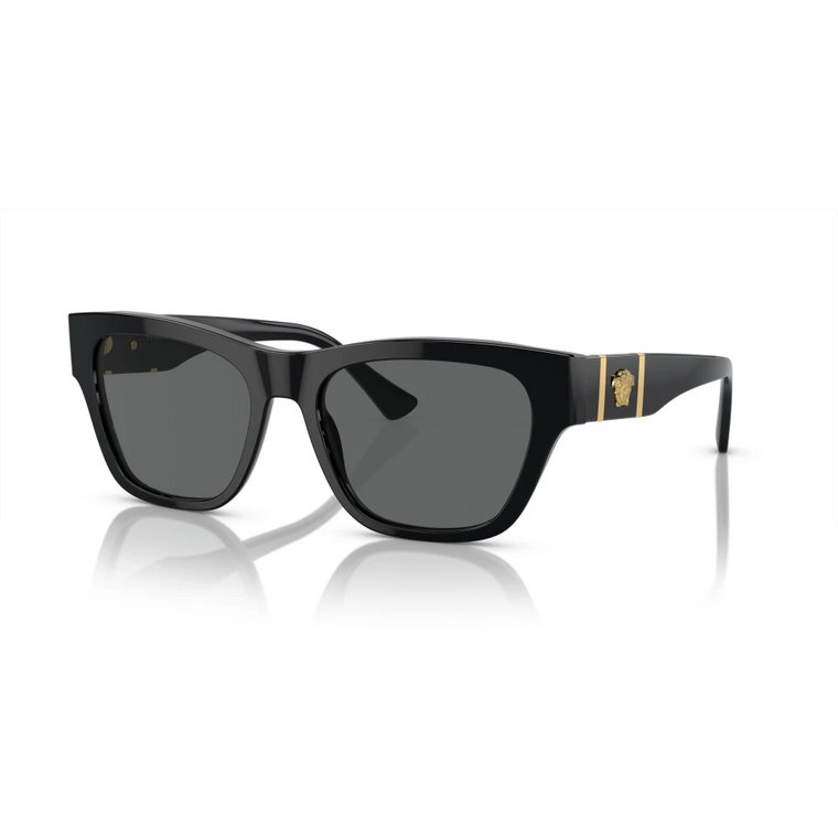 Czarne/Ciemnoszare Okulary przeciwsłoneczne Versace