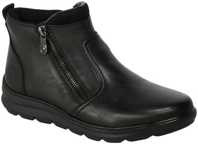 Botki Rieker Z0060-00 Black Skóra