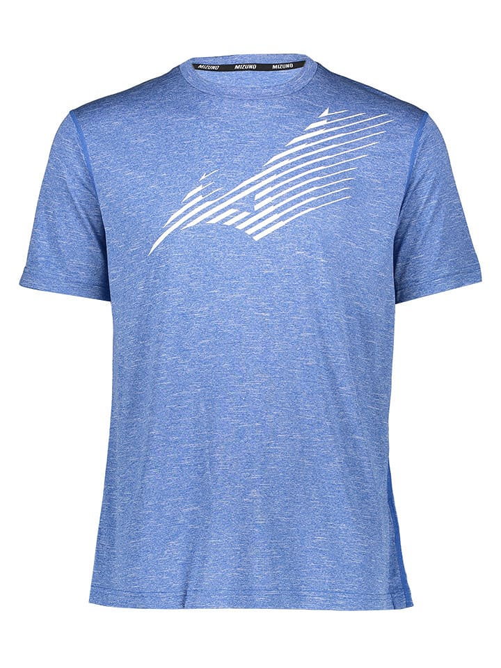 Mizuno Koszulka "Core" w kolorze błękitnym do biegania