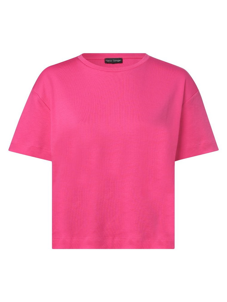 Franco Callegari - T-shirt damski, wyrazisty róż