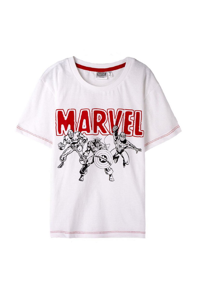 Biała koszulka chłopięca Marvel