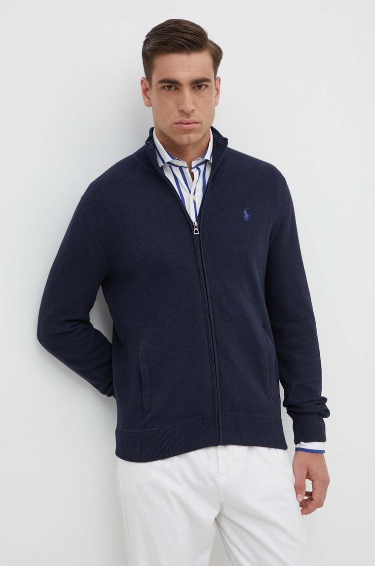 Polo Ralph Lauren kardigan bawełniany kolor granatowy 710A30449