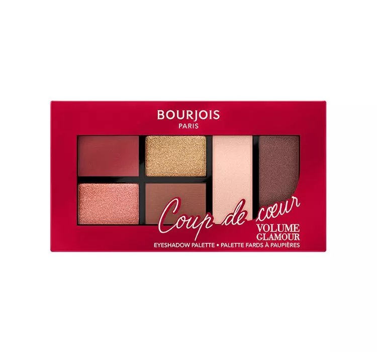 BOURJOIS VOLUME GLAMOUR COUP DE COEUR PALETA CIENI DO POWIEK 01 INTENSE LOOK 8,4G