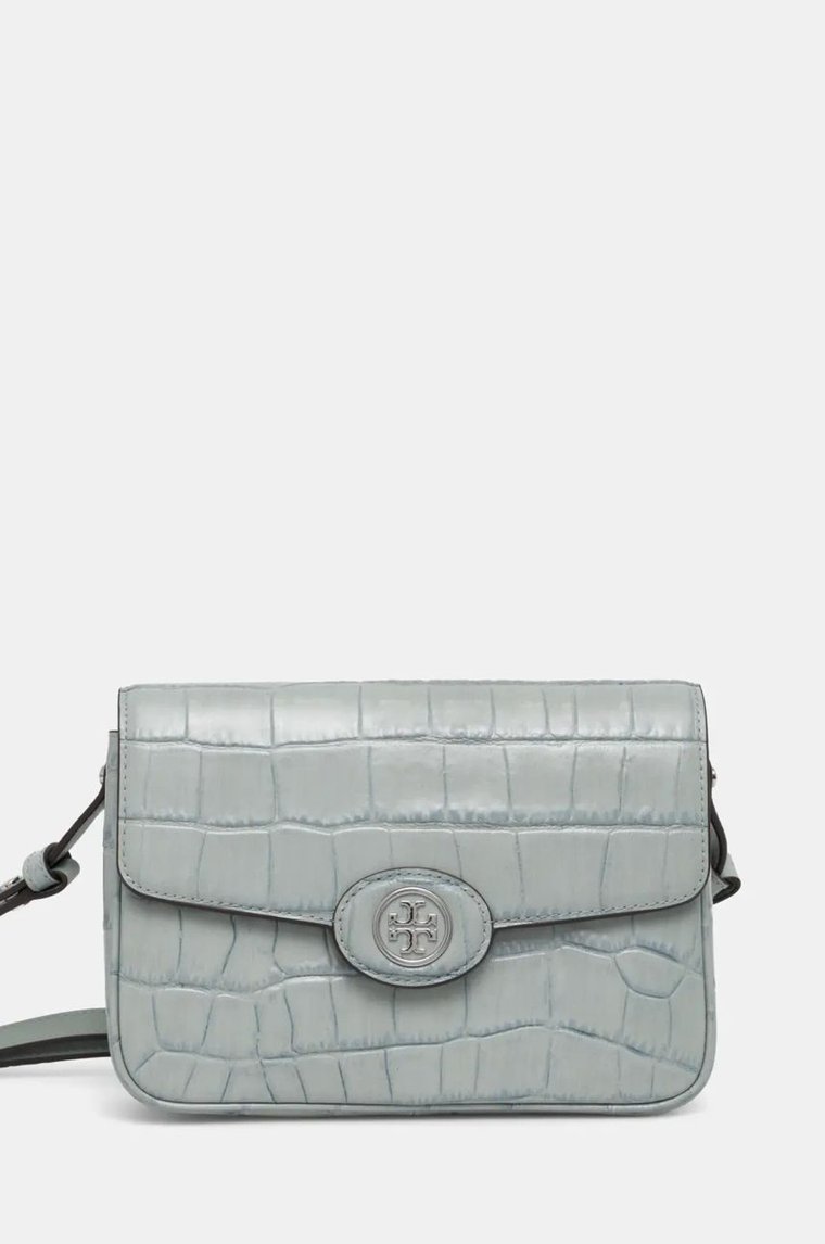 Tory Burch torebka skórzana Robinson kolor niebieski 165371.400