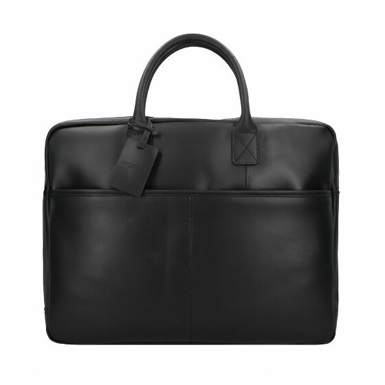 Burkely Vintage Max Briefcase Leather 44 cm Komora na laptopa black