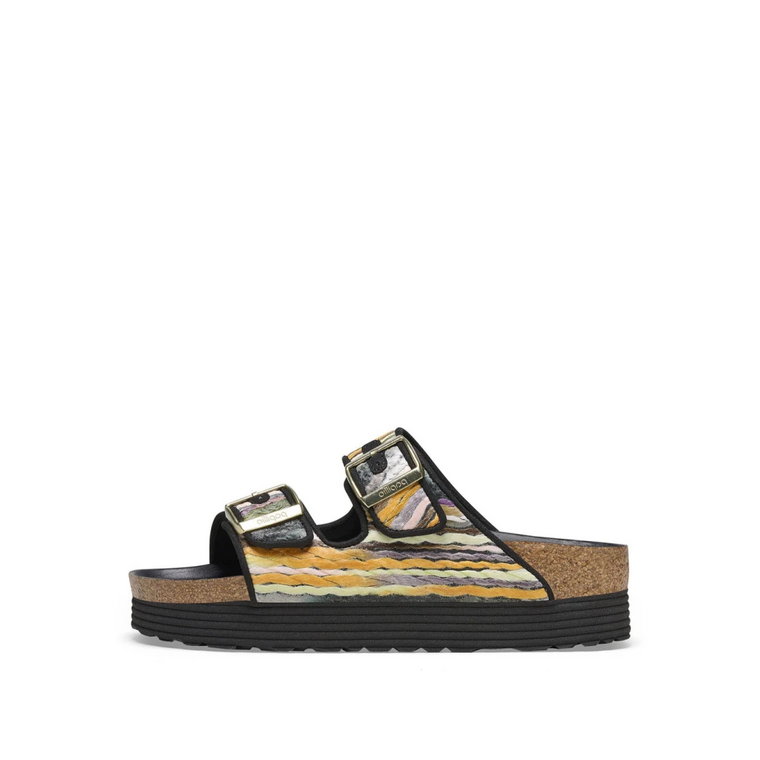 Wielokolorowe Sandały na Platformie - Model Damski 1025303 Birkenstock