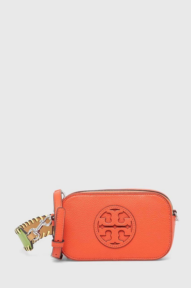 Tory Burch torebka skórzana Miller Mini kolor pomarańczowy 159348.601