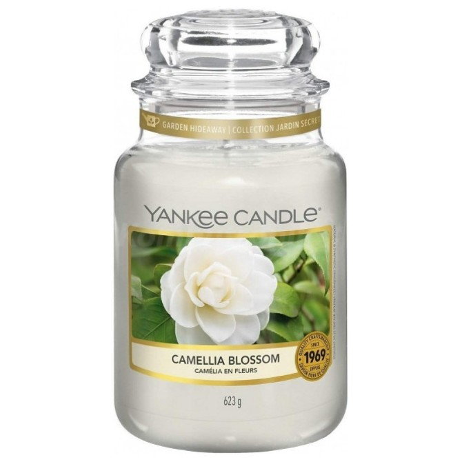 Yankee Candle Świeca zapachowa duży słój Camellia Blossom 623g