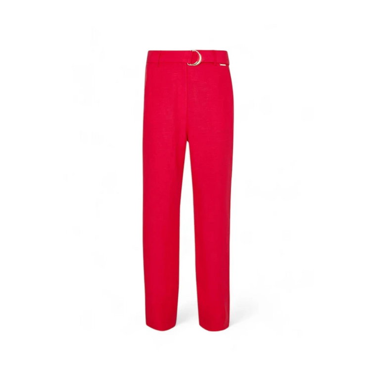 Czerwone spodnie dla kobiet Liu Jo