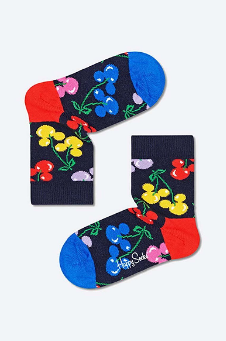 Happy Socks skarpetki dziecięce x Disney Very Cherry Mickey kolor granatowy Skarpetki Happy Socks x Disney Very Cherry Mickey KDNY01-6501