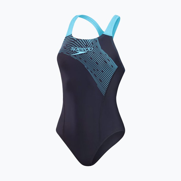 Strój pływacki jednoczęściowy Speedo Medley Logo One Piece true navy/picton blue