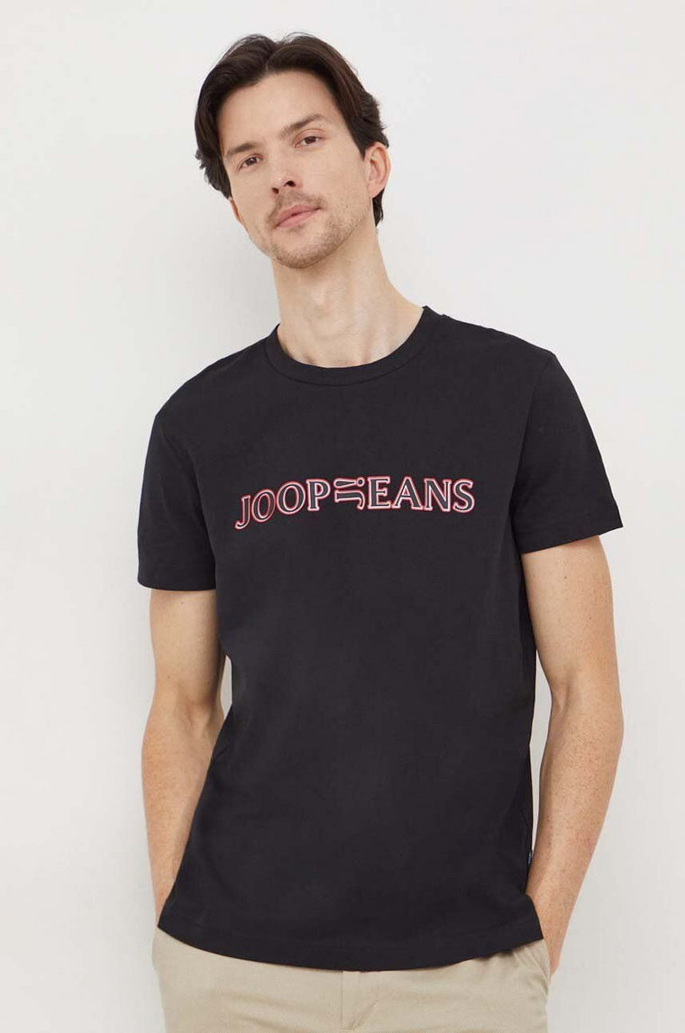 Joop! t-shirt bawełniany Cassian męski kolor czarny z nadrukiem 3004004810015540