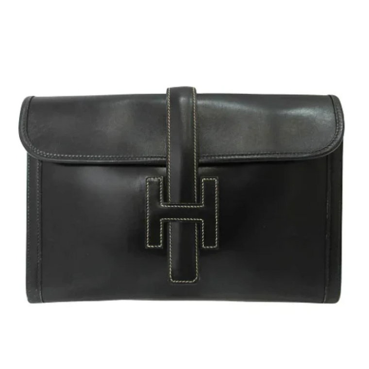 Pre-owned Leather clutches Hermès Vintage