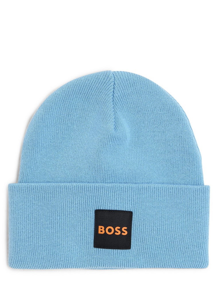 BOSS Orange - Czapka męska  Fantastico_Hat, niebieski