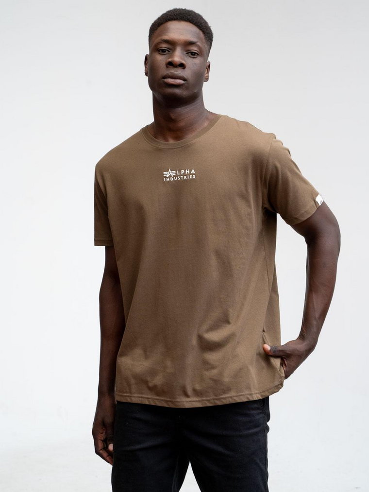 Koszulka Z Krótkim Rękawem Męska Khaki Alpha Industries Organics EMB