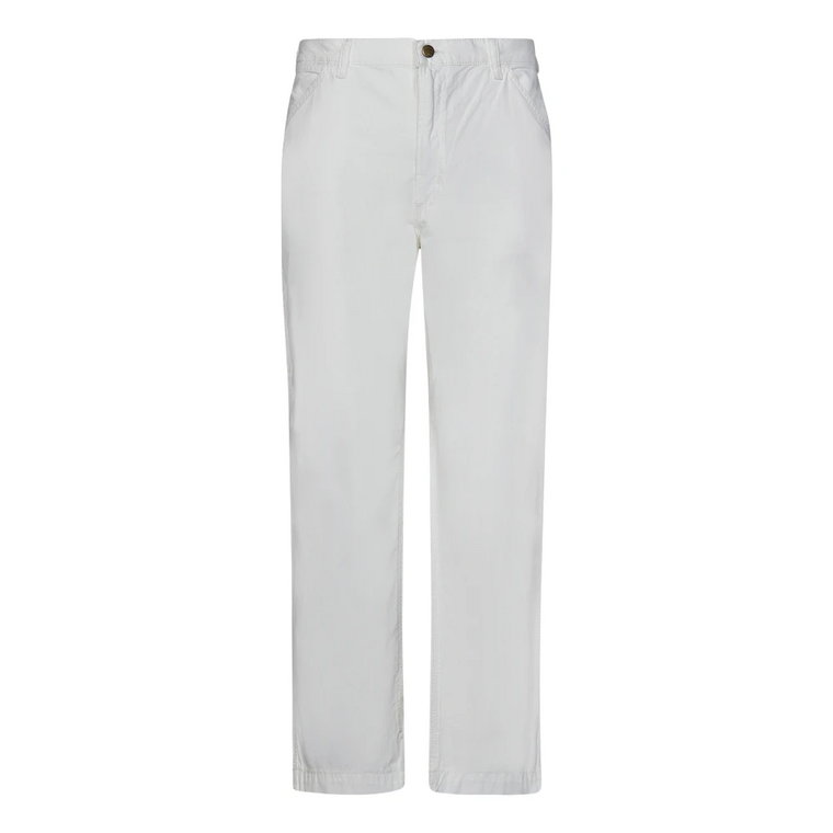 Białe Jeansy z Niskim Krokem i Etykietą z Logo Ralph Lauren