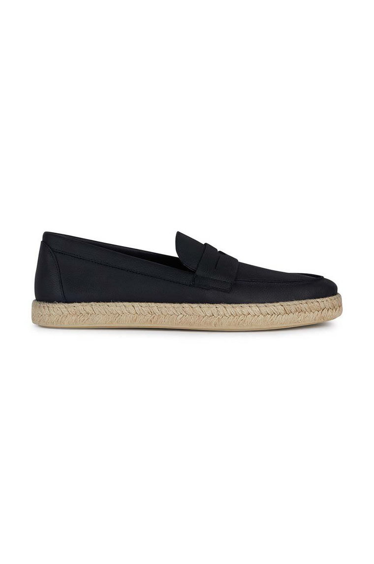 Geox espadryle skórzane U OSTUNI męskie kolor granatowy U36GVA 00046 C4002