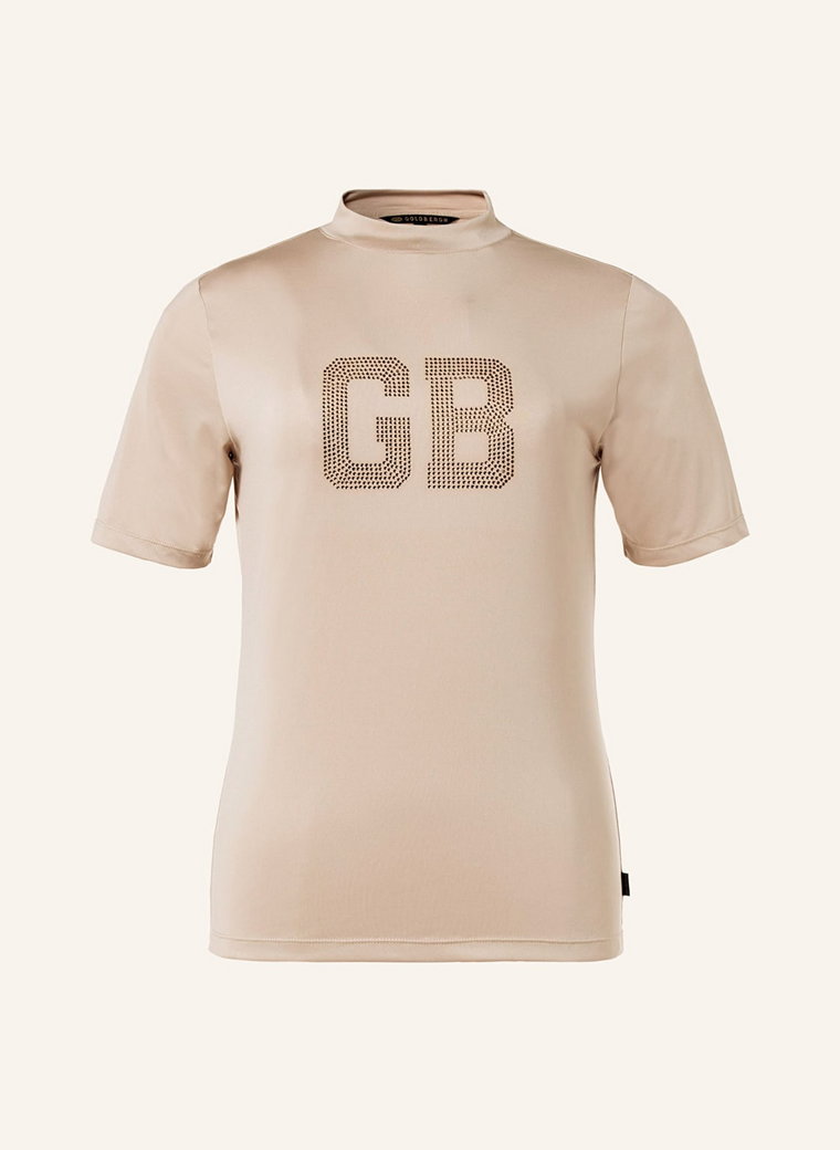 Goldbergh T-Shirt Felicity Z Ozdobnymi Kamykami beige