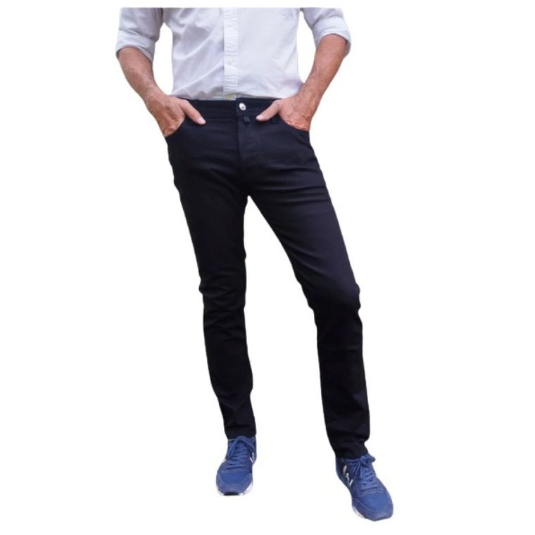 Wąskie jeansy z mieszanki bawełny z pętelkami na pasek Jacob Cohën