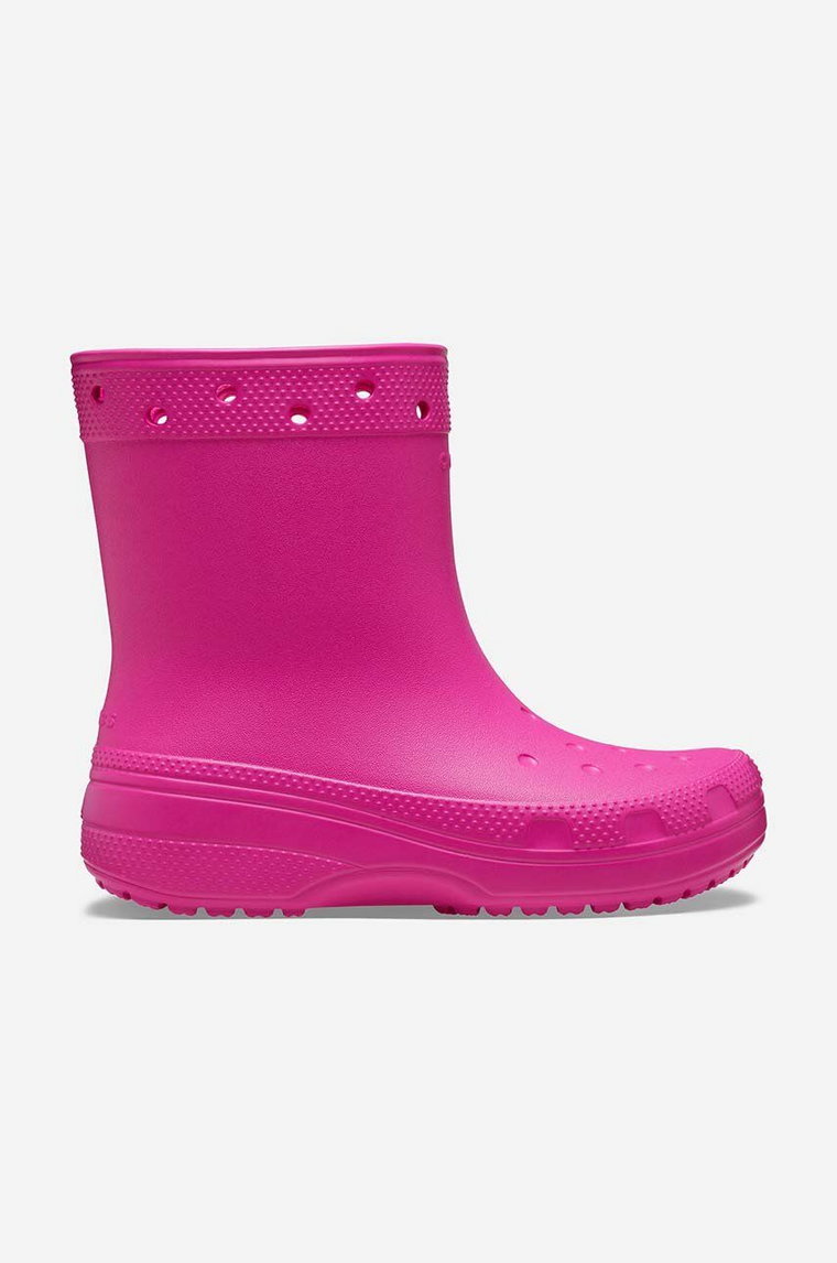 Crocs kalosze Classic Rain Boot kolor różowy 208363.JUICE-JUICE