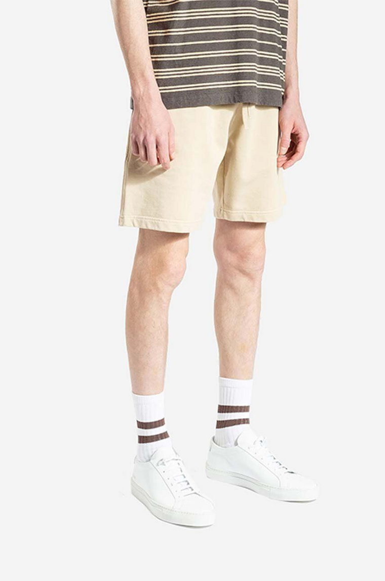 Norse Projects szorty bawełniane Falun GMD Sweatshorts kolor beżowy N35.0589.2064-2064