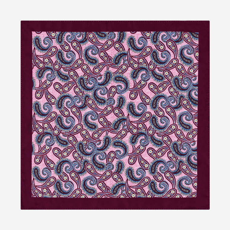 Poszetka Paisley Maroon