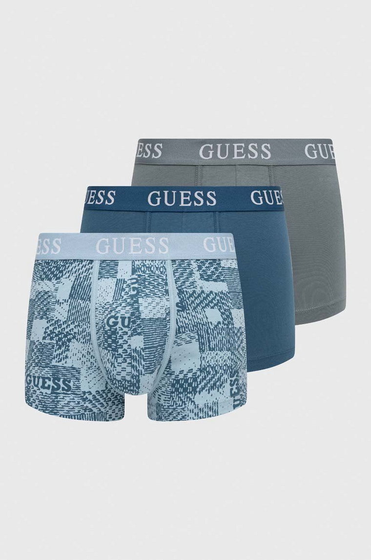 Guess bokserki 3-pack JOE męskie kolor niebieski U4GG05 K6YW0