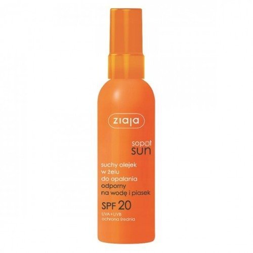 Ziaja, Sopot Sun, suchy olejek do opalania w żelu, SPF 20, 90 ml