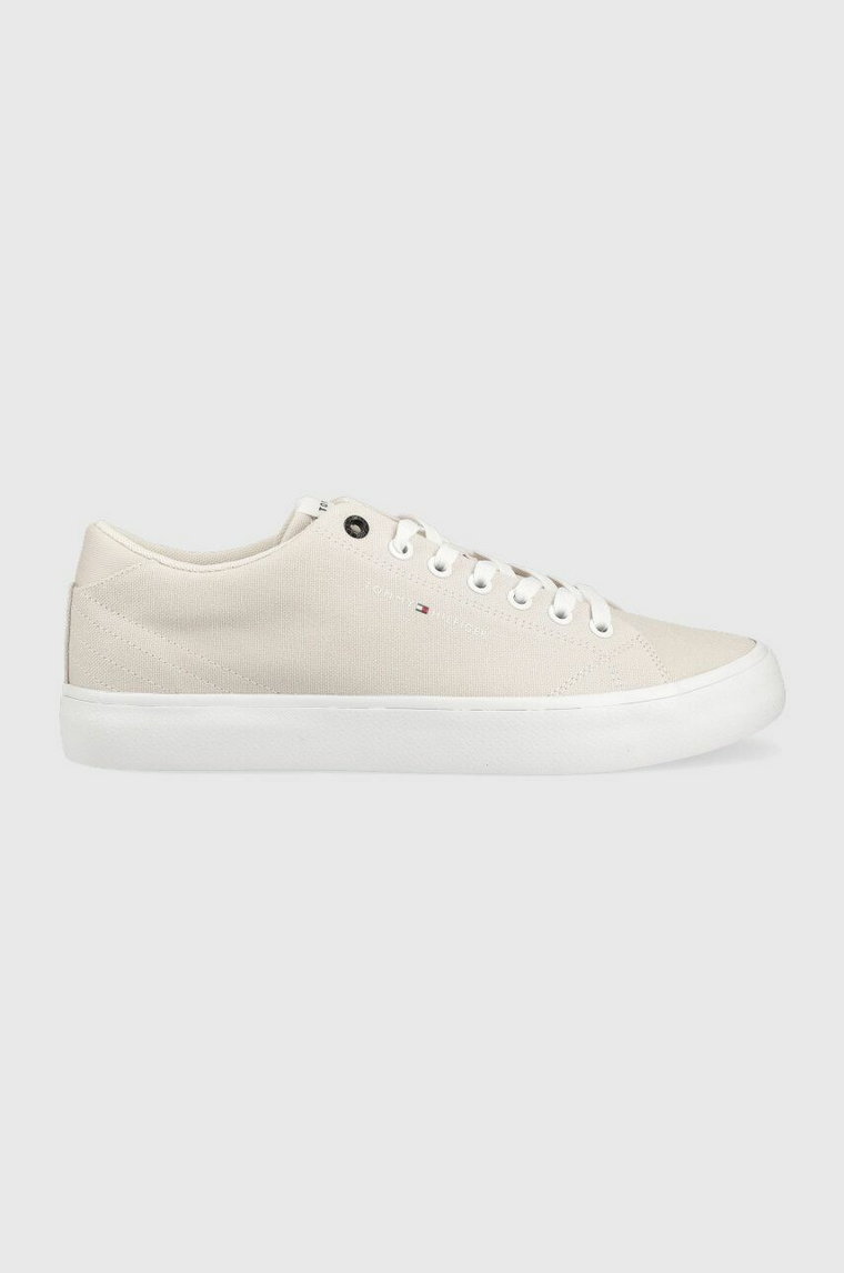 Tommy Hilfiger tenisówki TH HI VULC CORE LOW męskie kolor beżowy FM0FM04686