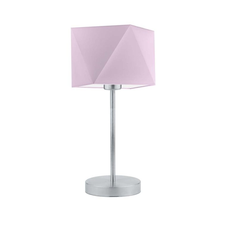 Lampka nocna LYSNE Wuhu, 60 W, E27, jasnofioletowa/srebrna, 43x23 cm