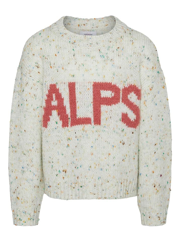 Vero Moda Girl Sweter "Alps" w kolorze kremowym