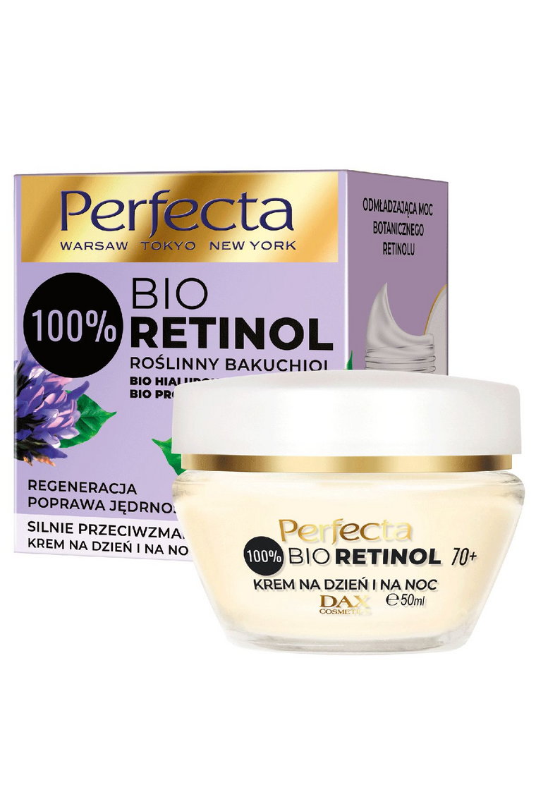 Perfecta Bio Retinol, krem do twarzy na dzień i na noc 70+, 50 ml