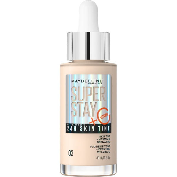 Maybelline Super Stay 24H Skin Tint długotrwały podkład rozświetlający z witaminą C 03 30ml