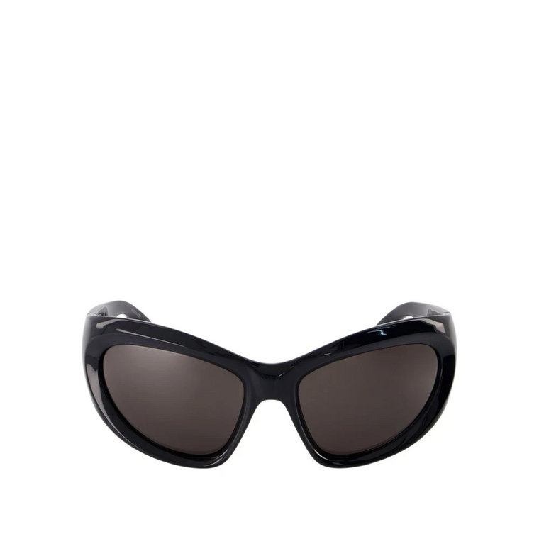 Geometryczne Czarne/Szare Okulary przeciwsłoneczne Balenciaga