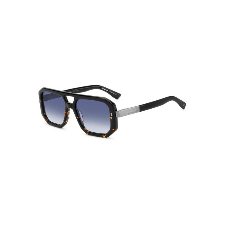 Okulary przeciwsłoneczne Black Havana z Dk Blue Shaded Dsquared2