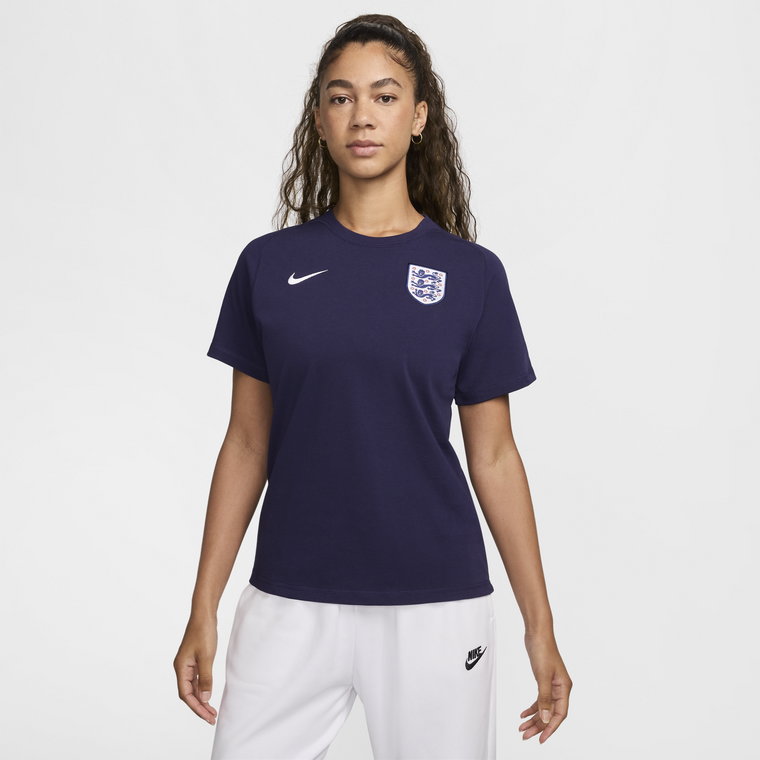 Koszulka piłkarska z krótkim rękawem Nike Anglia Travel - Fiolet