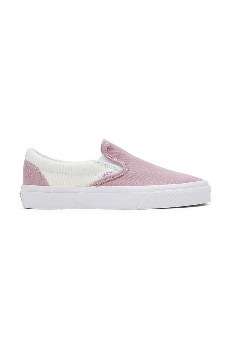 Vans tenisówki Classic Slip-On damskie kolor różowy VN000CT5LTP1