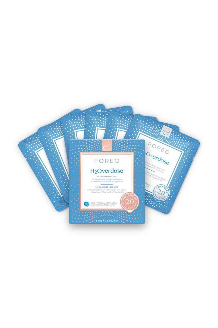 FOREO maseczka aktywowana ufo ultranawilżająca UFO Masks H2Overdose 2.0 6-pack